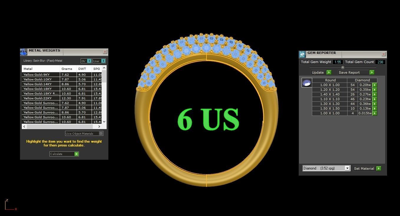 Man Ring  1MR32 3D print model_1