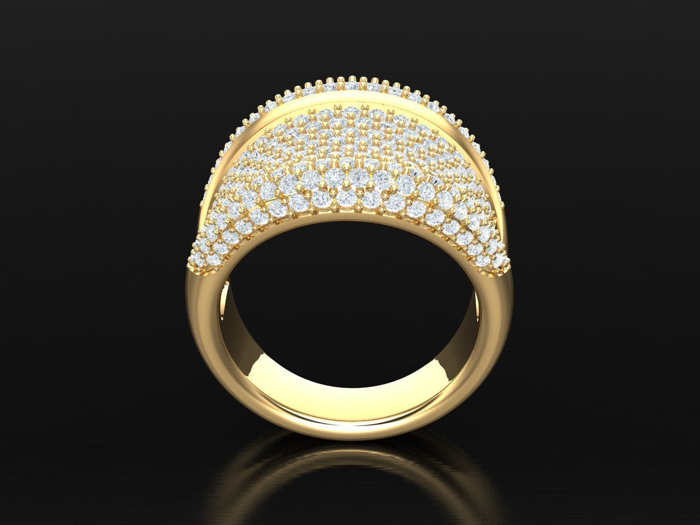 Man Ring  1MR32 3D print model_3