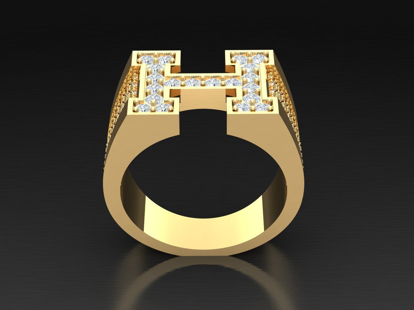 Man Ring 1MR31 3D print model_2