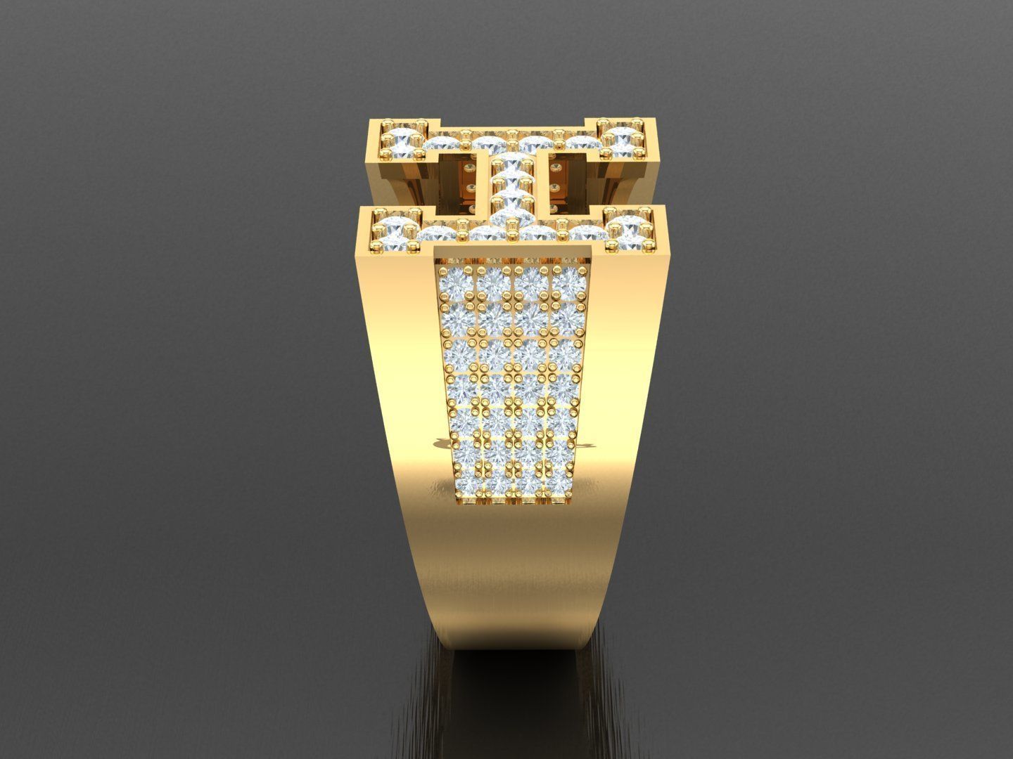 Man Ring 1MR31 3D print model_3