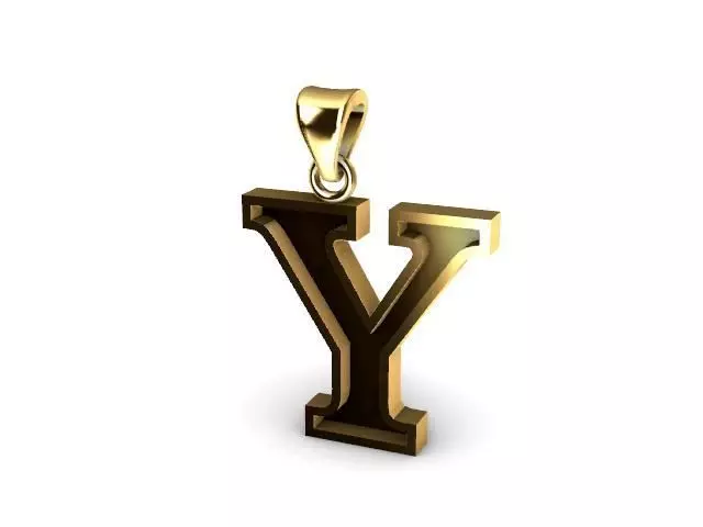 letter Y pendant 3D print model