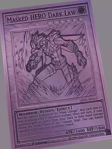 masked hero dark law - yugioh