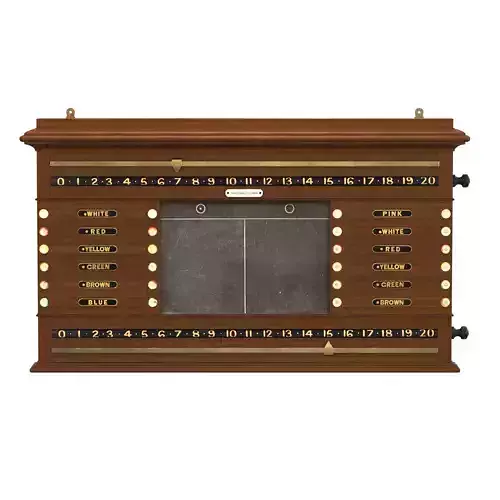Thurston Combined Billiards Scoreboard 3D model