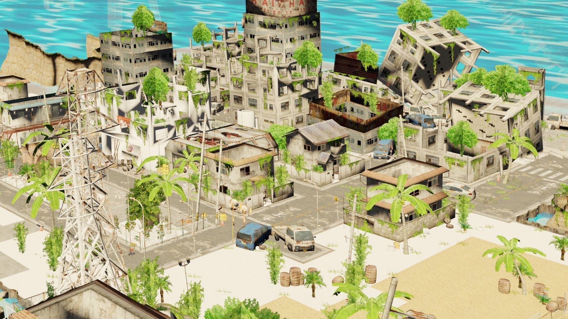 Post Apocalyptic City 3D model_12