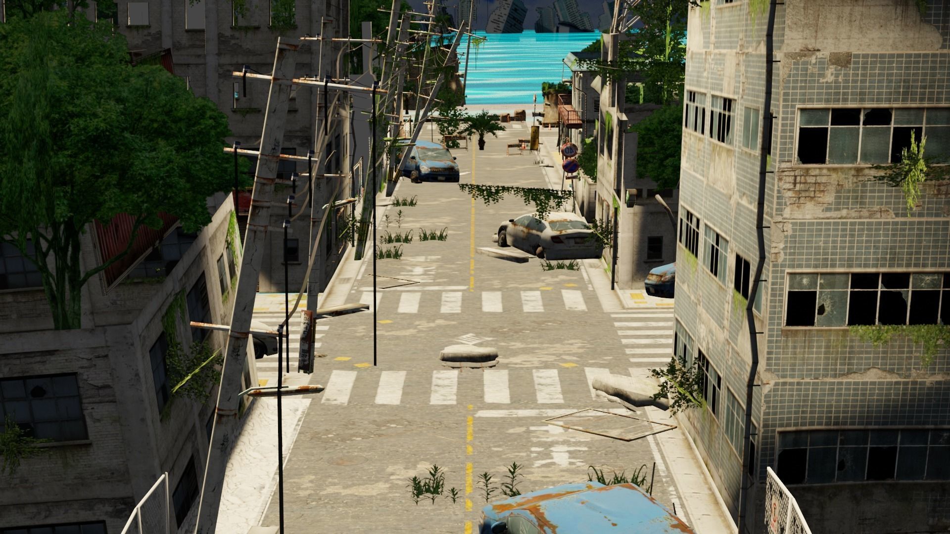 Post Apocalyptic City 3D model_5