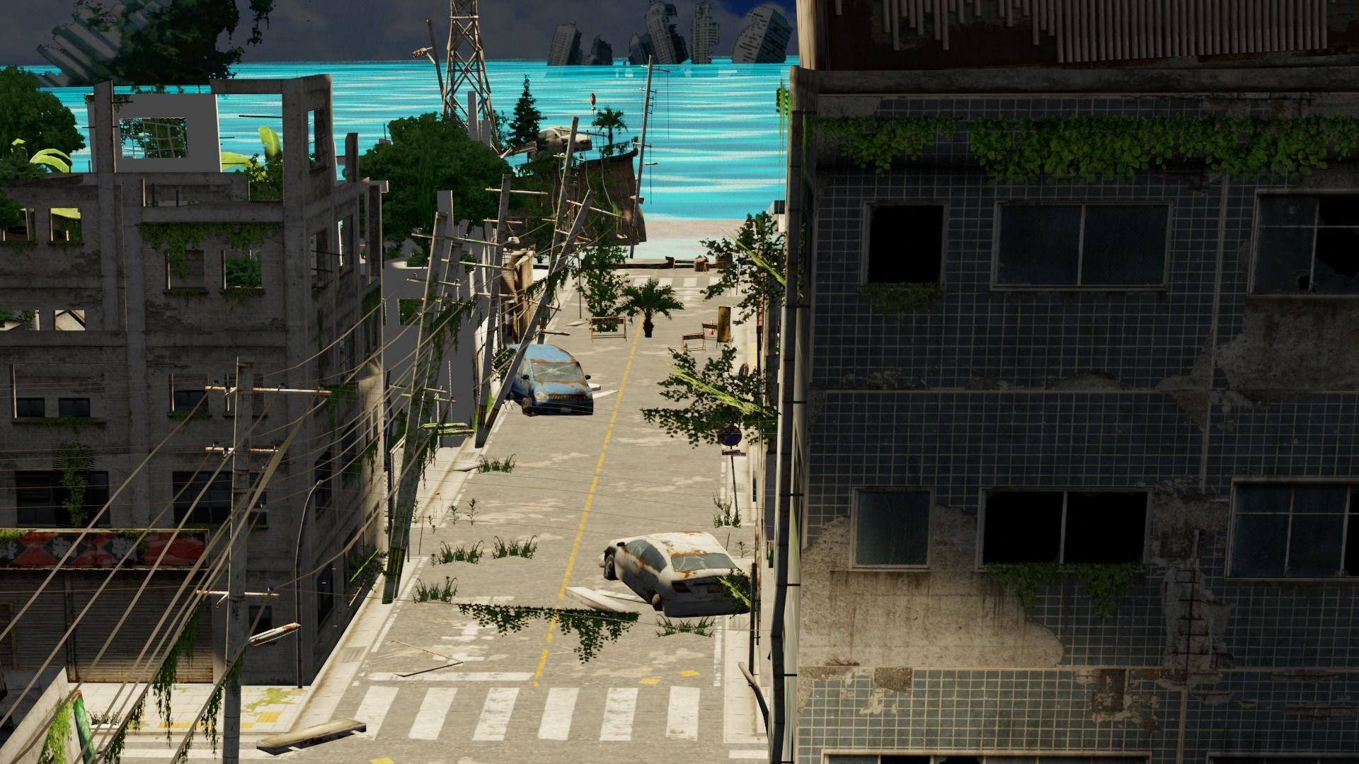 Post Apocalyptic City 3D model_3