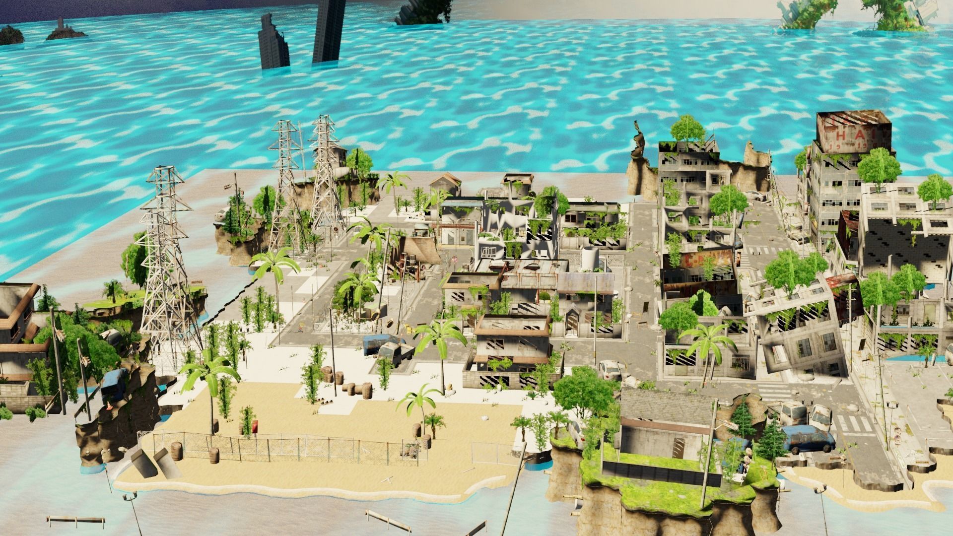 Post Apocalyptic City 3D model_10