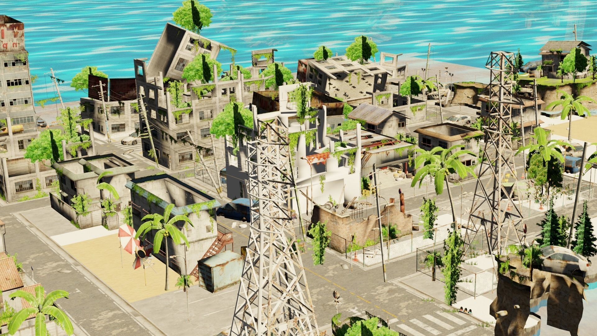 Post Apocalyptic City 3D model_14