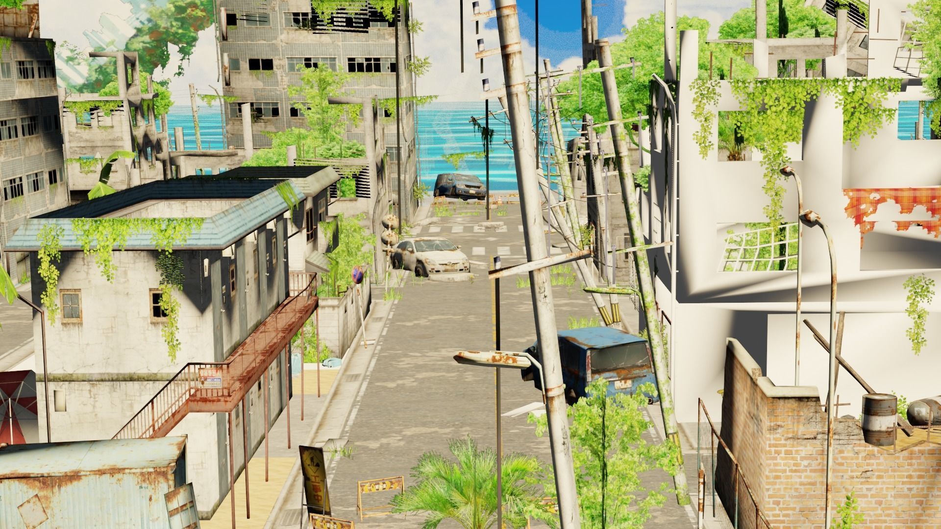 Post Apocalyptic City 3D model_7