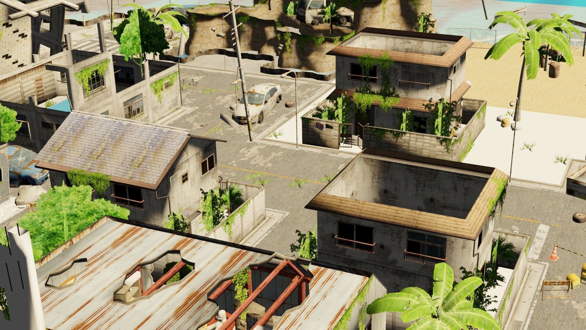 Post Apocalyptic City 3D model_4