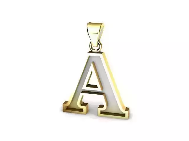 letter A pendant