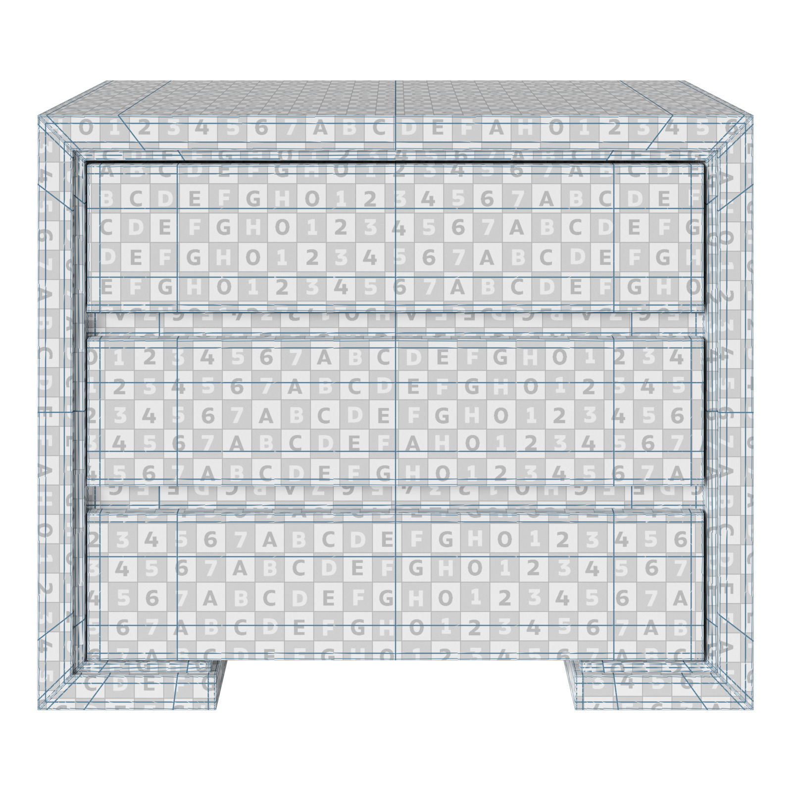 Restoration Hardware Enzo open and closed nightstand 3D model_10