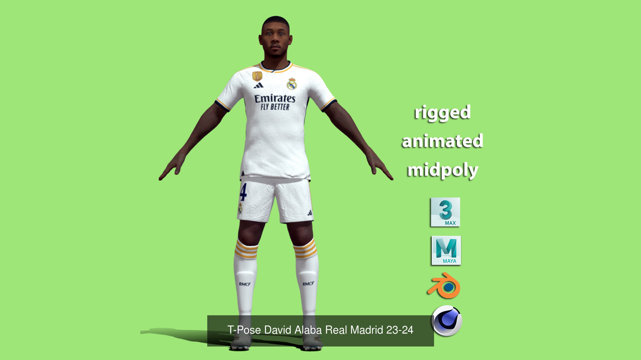 Real Madrid Squad 23-24 18 players  3D Model Collection_6