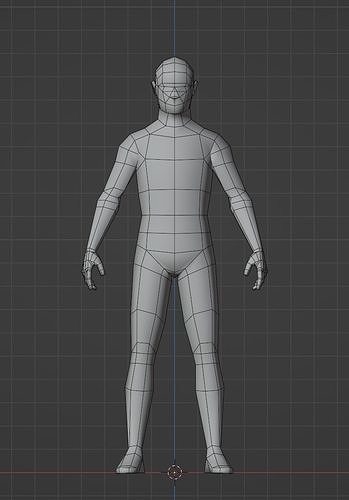 Low Poly Man Rigged Uv Unwrapped Low-poly 3D model