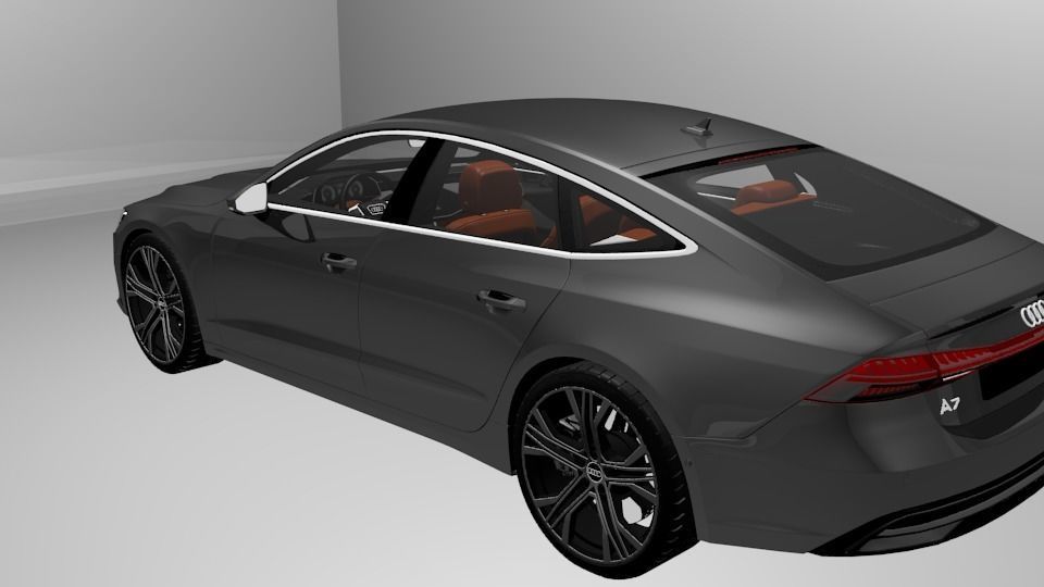 Audi A7  3D model_6