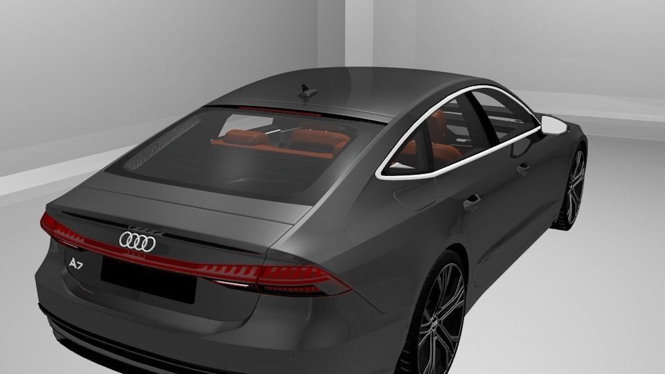 Audi A7  3D model_5