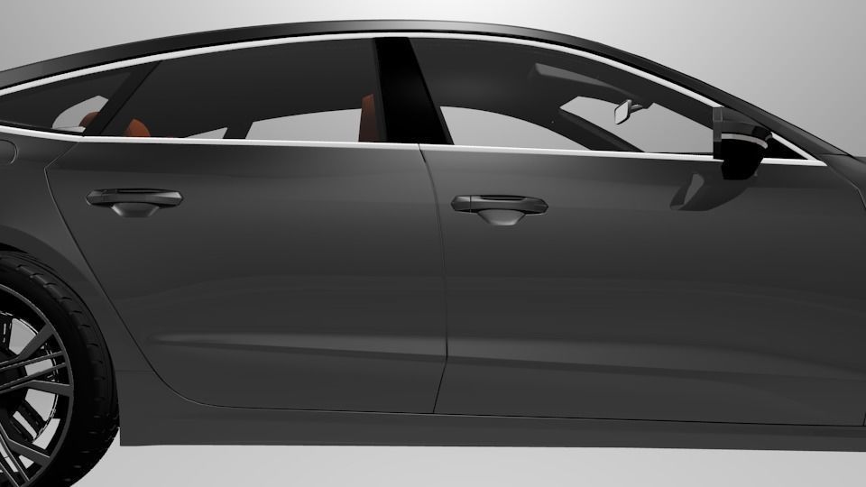 Audi A7  3D model_4