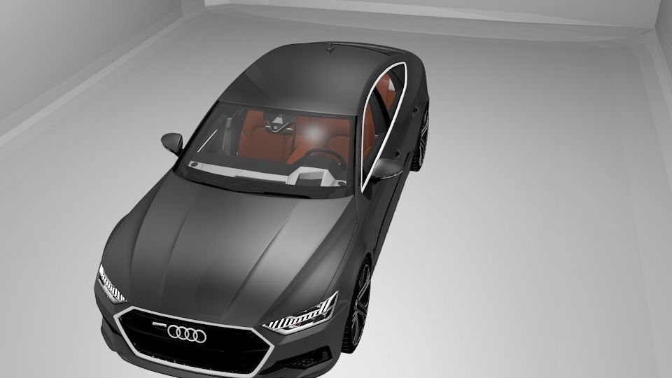 Audi A7  3D model_7