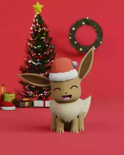 eevee christmas 3D print model