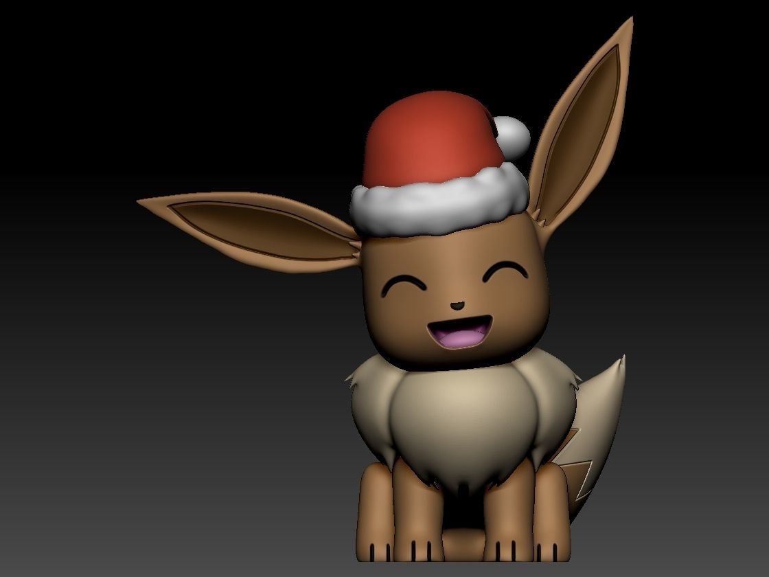 eevee christmas 3D print model_1
