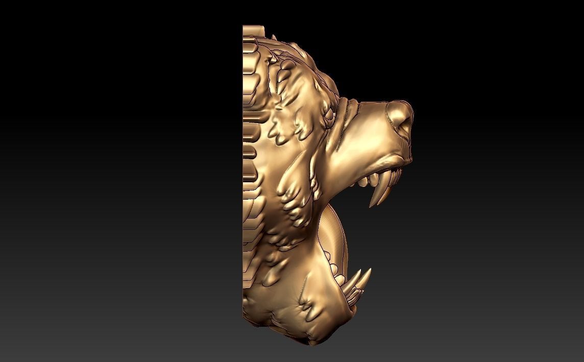 Bear Pendant 3D print model_5