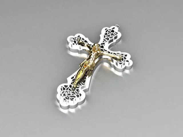 jesus pendant 3D print model_0