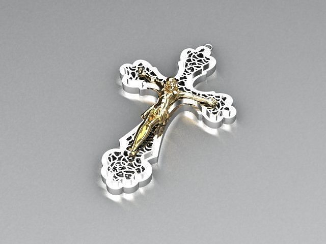 jesus pendant 3D print model