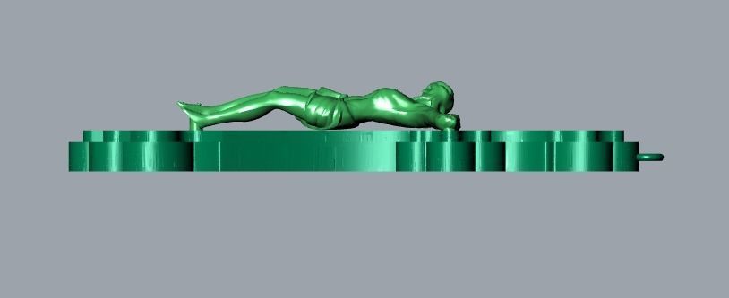 jesus pendant 3D print model_8