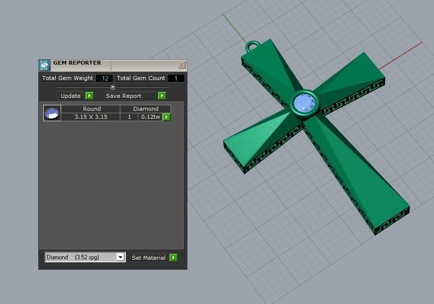 cross pendant 3D print model_5