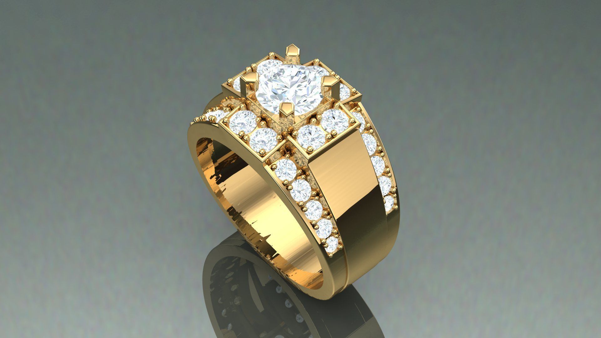 Ring Men B4 3D print model_5