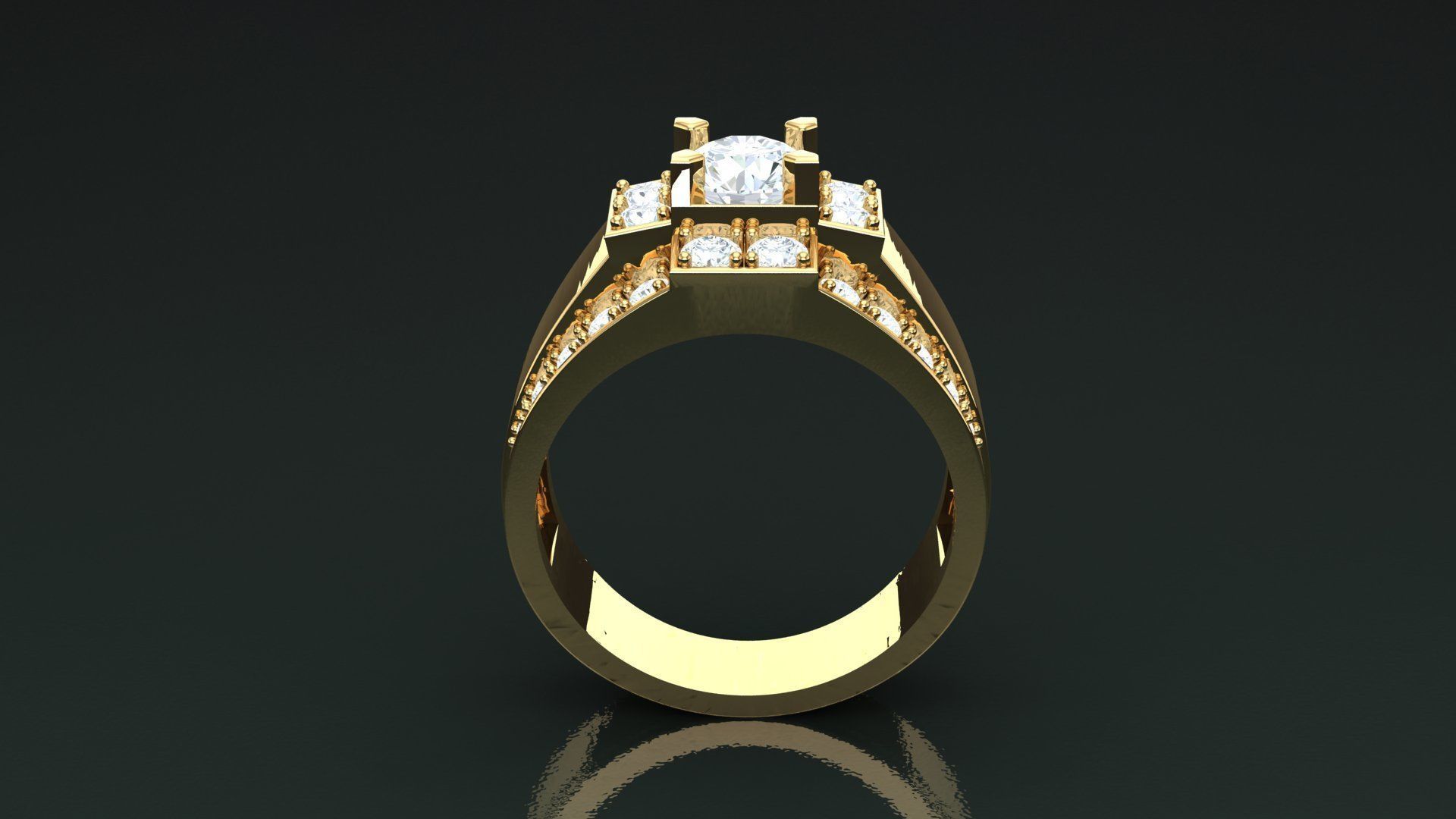 Ring Men B4 3D print model_4
