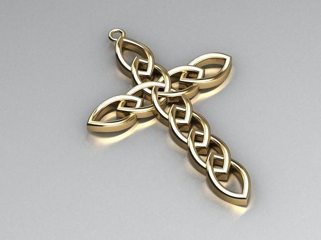 cross pendant 3D print model
