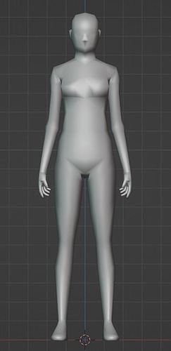 Low Poly Woman Rigged Uv Unwrapped Low-poly 3D model