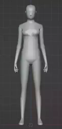 Low Poly Woman Rigged Uv Unwrapped