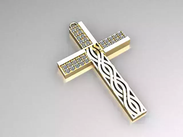cross pendant 3D print model