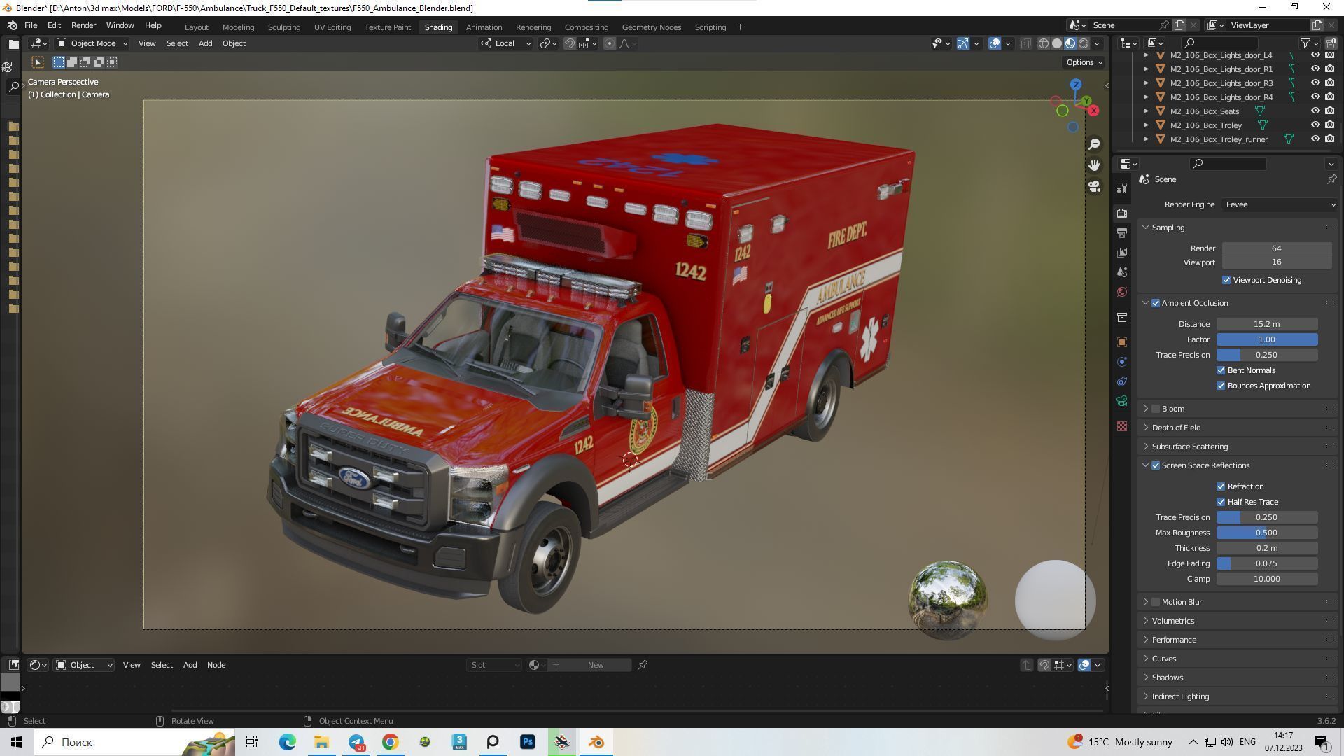 Ambulance EMS Low-poly 3D model_51