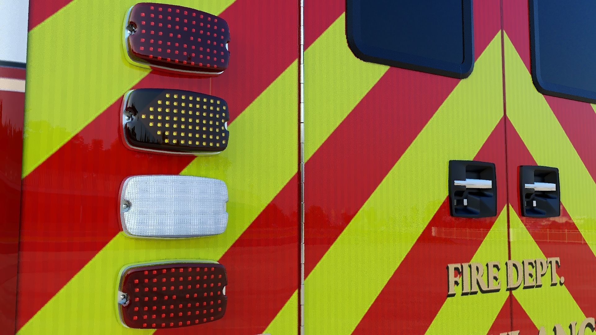 Ambulance EMS Low-poly 3D model_40