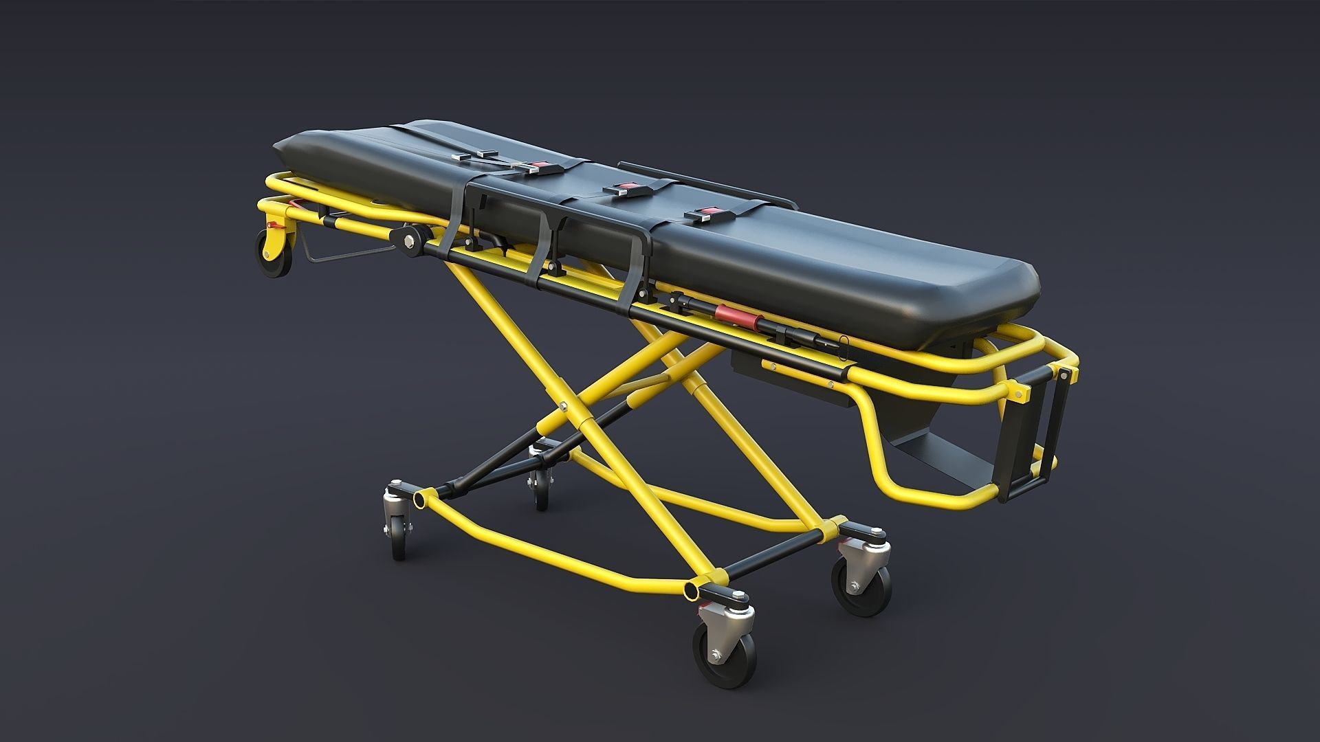 Ambulance EMS Low-poly 3D model_30