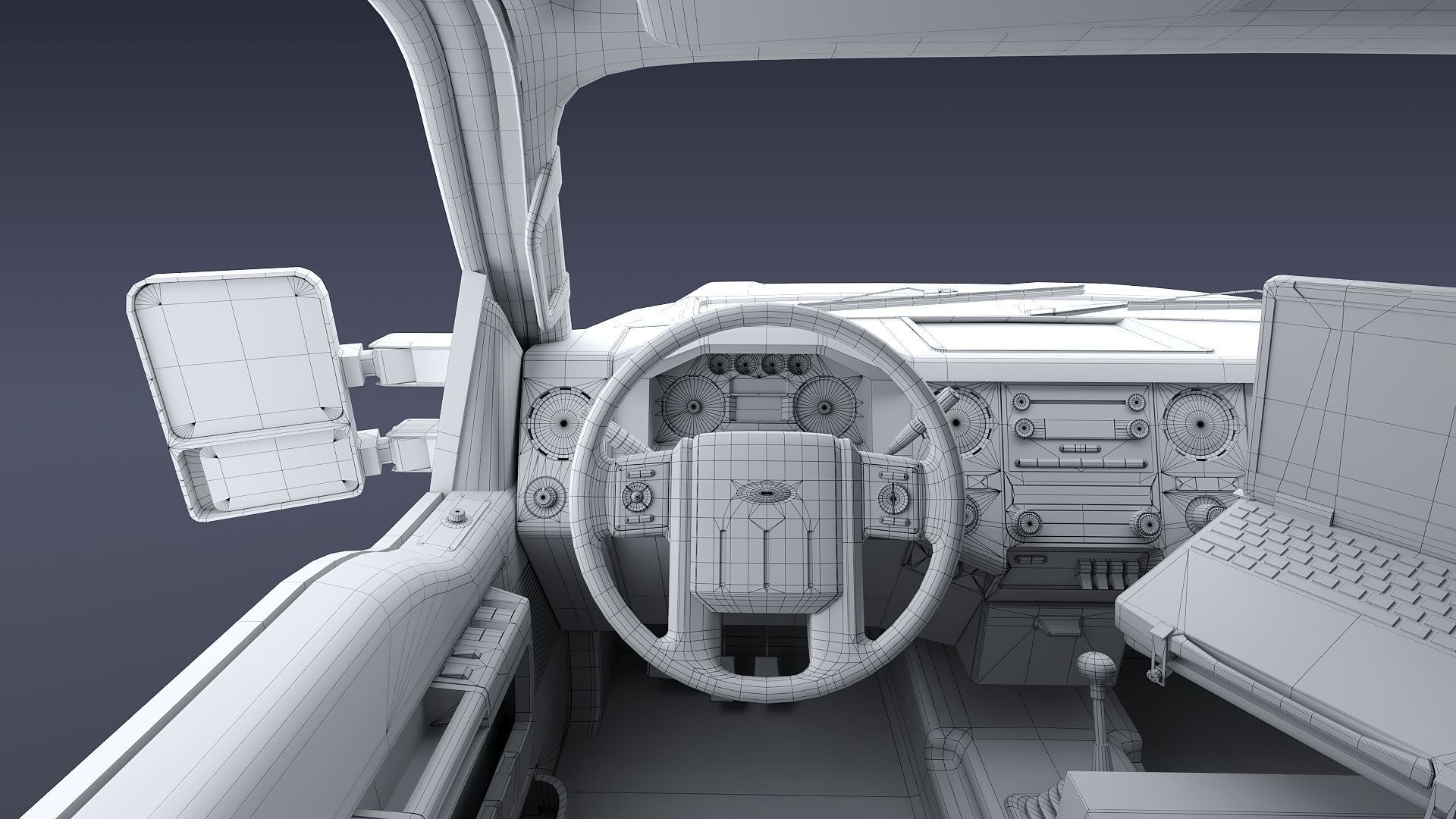 Ambulance EMS Low-poly 3D model_46