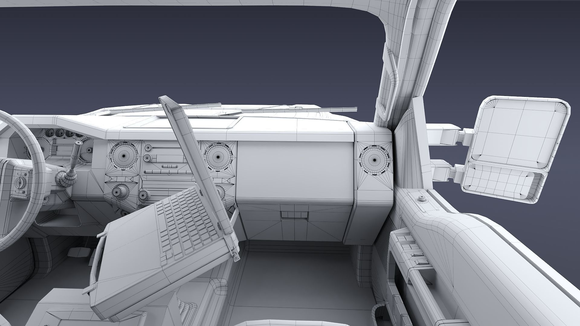 Ambulance EMS Low-poly 3D model_47