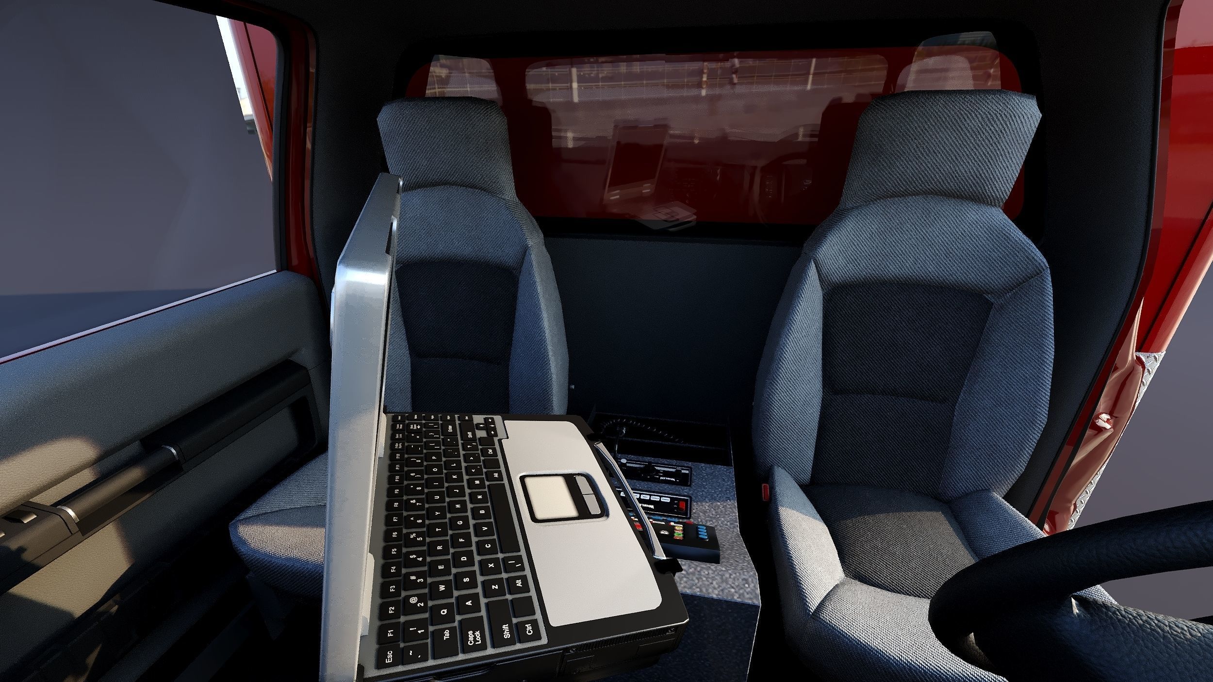 Ambulance EMS Low-poly 3D model_16