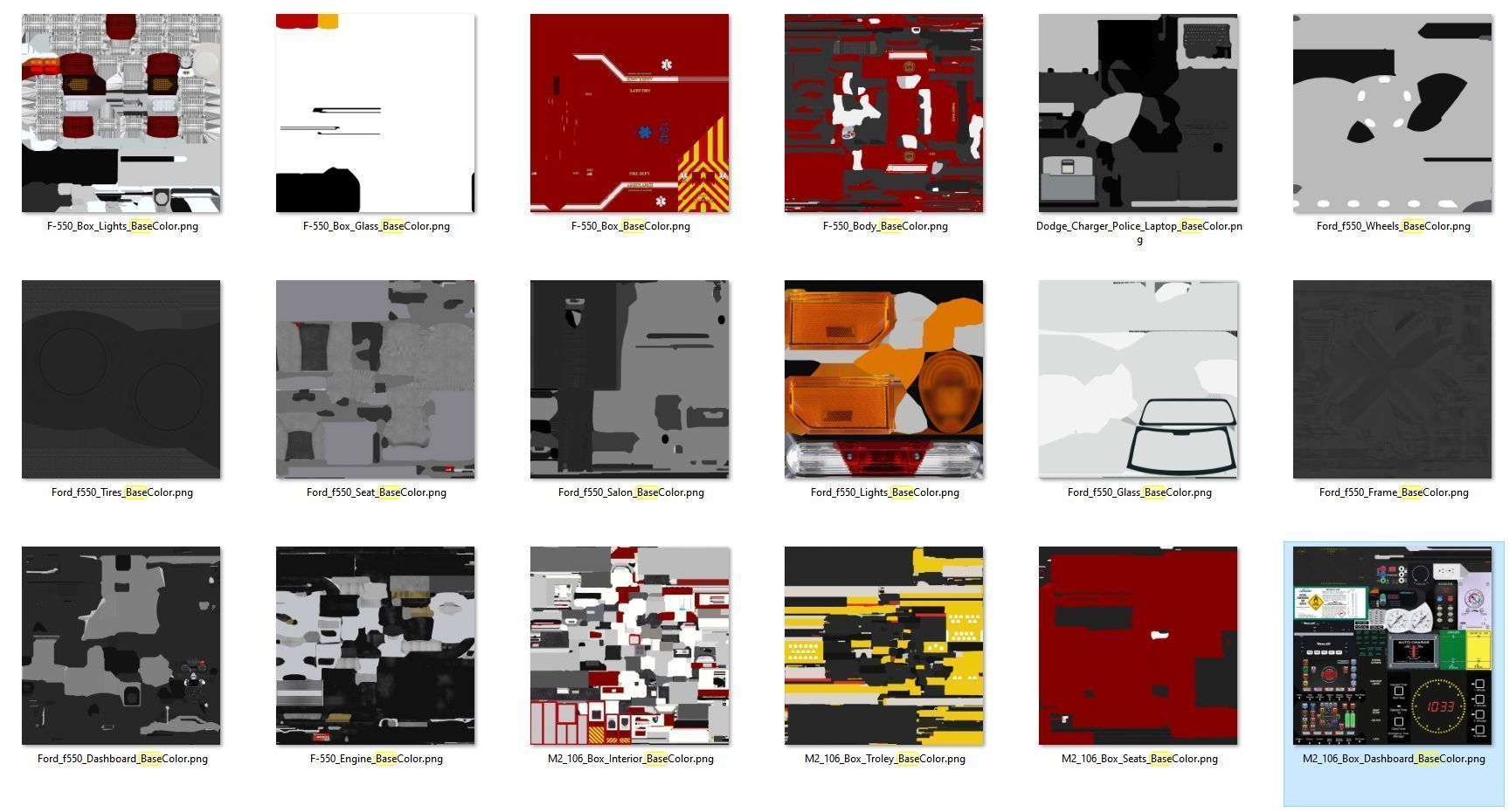 Ambulance EMS Low-poly 3D model_64
