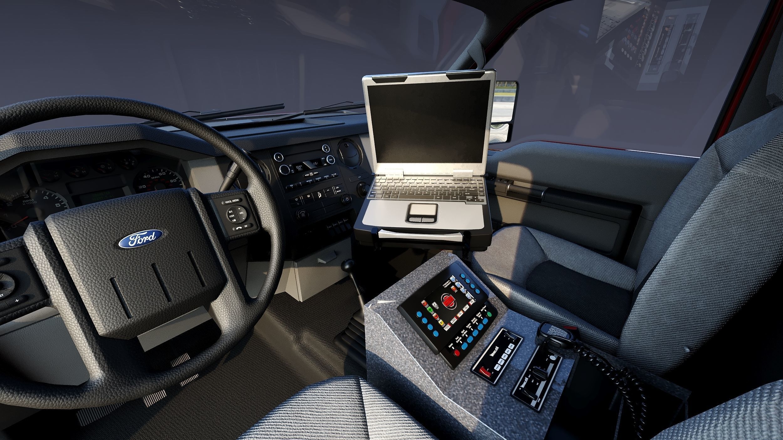 Ambulance EMS Low-poly 3D model_15