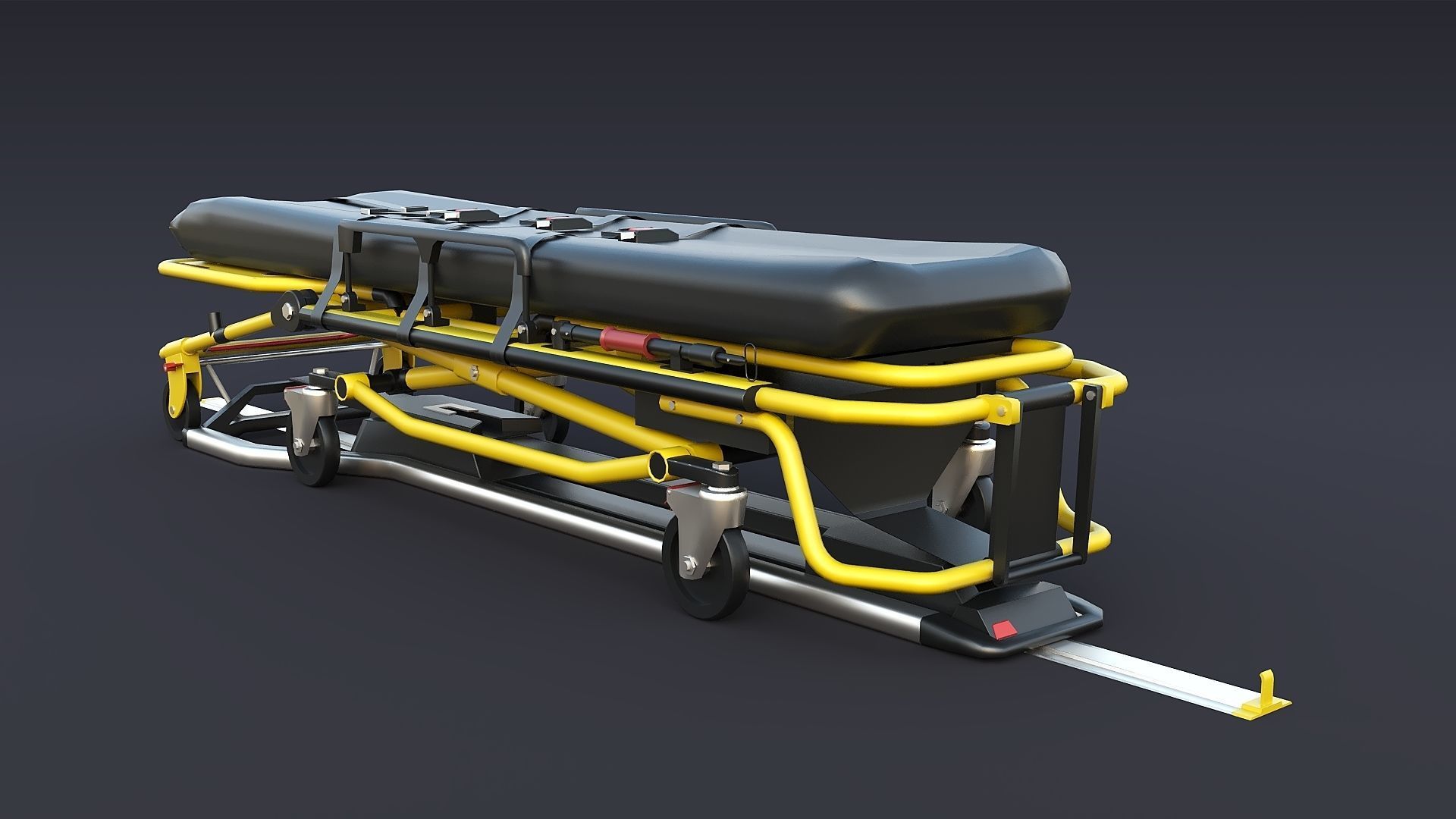 Ambulance EMS Low-poly 3D model_29