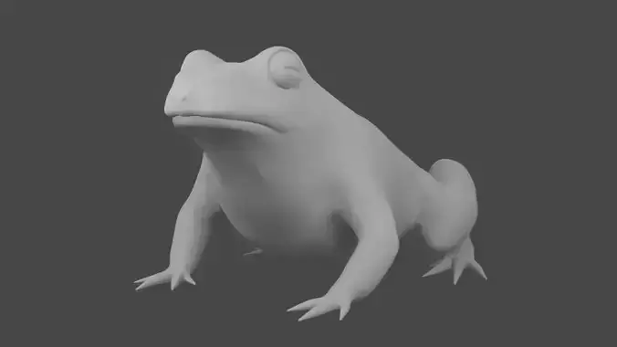 Cute Frog Model For 3D Printing