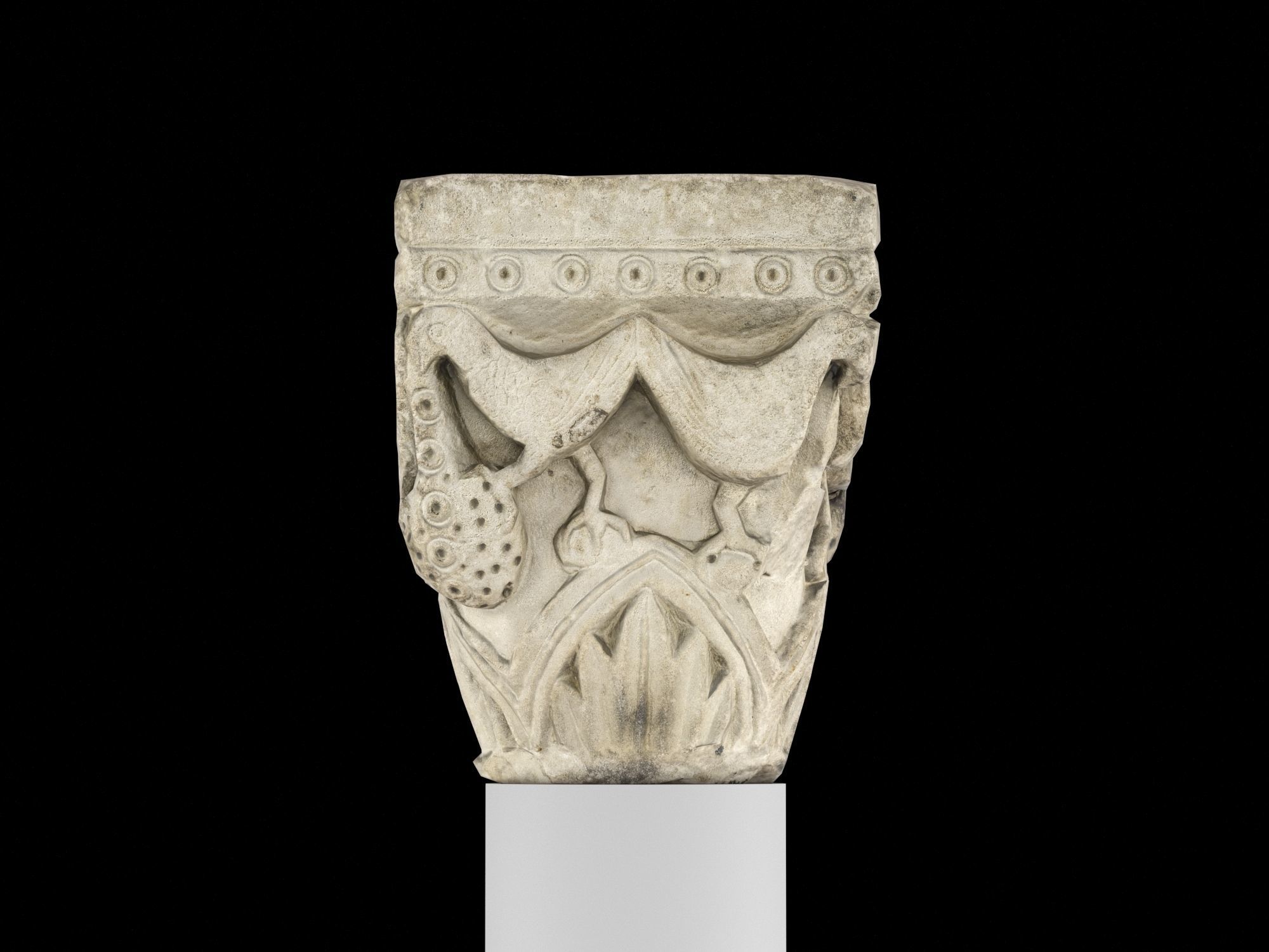 Capital 1 Low-poly 3D model_3