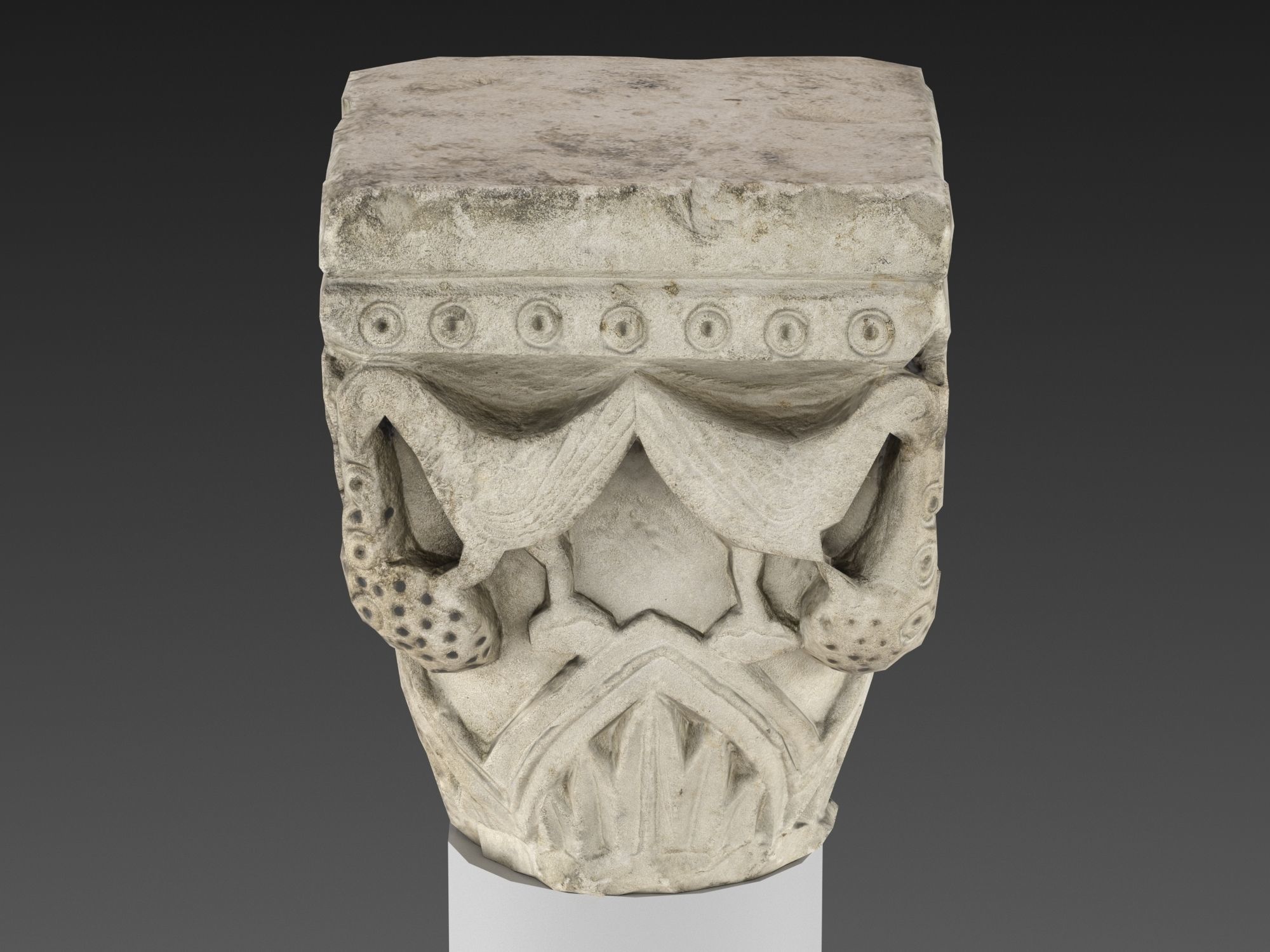 Capital 1 Low-poly 3D model_7