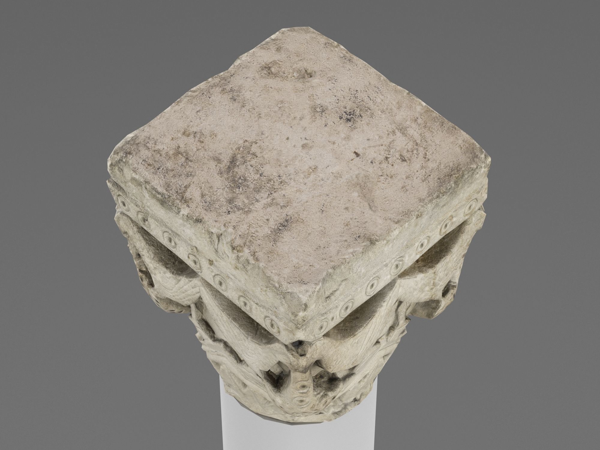 Capital 1 Low-poly 3D model_8