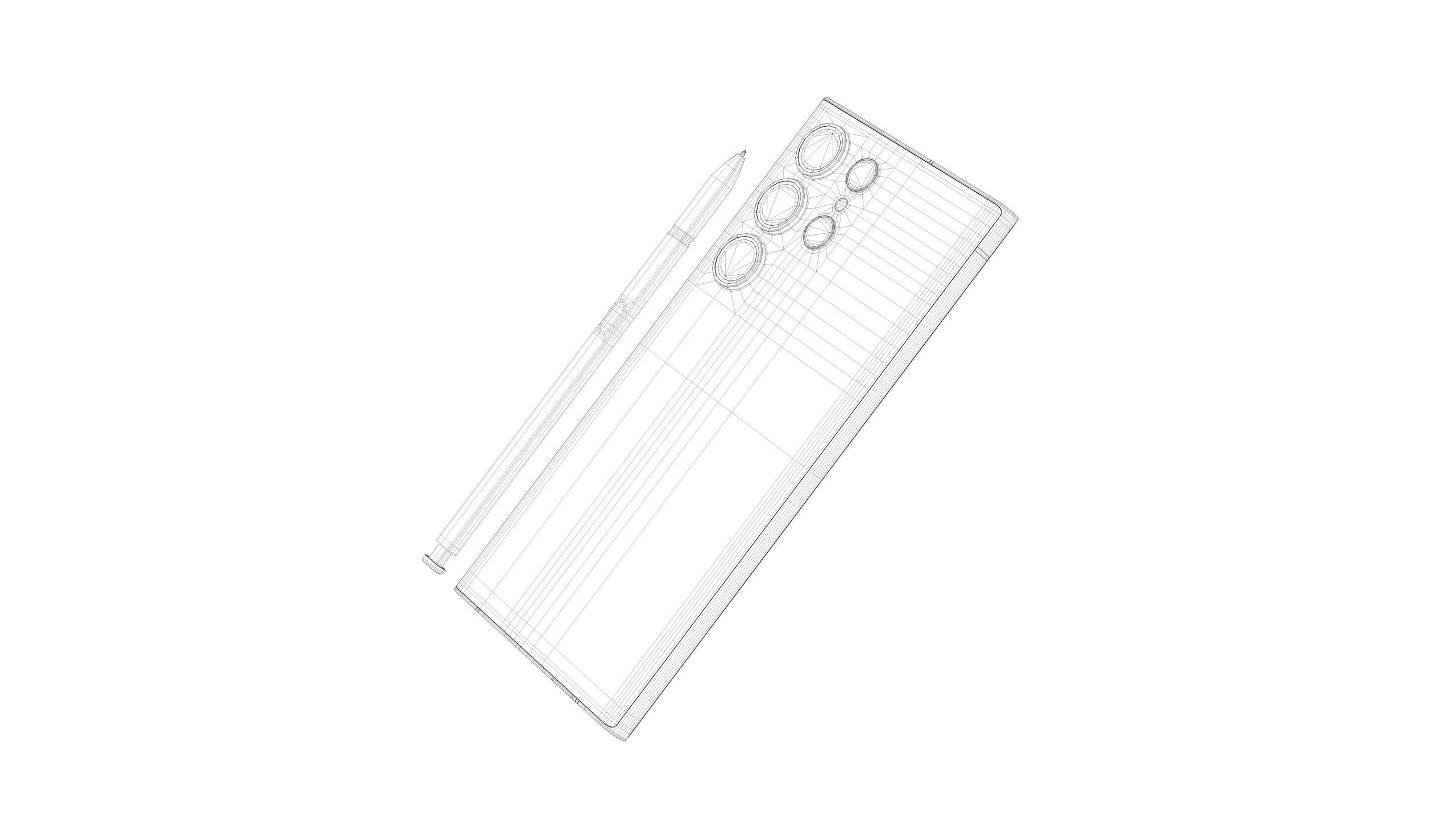 Samsung Galaxy S23 Ultra C4D Android King flagship mobile phone 3D model_5