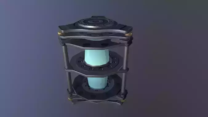 Fusion Coil - Game Ready Low-poly 3D model
